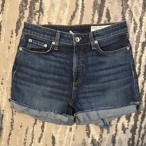 rag & bone Women's Dark Blue Jean Shorts